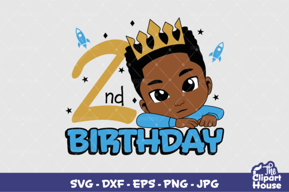 2nd Birthday Boy Graphics for Crafts