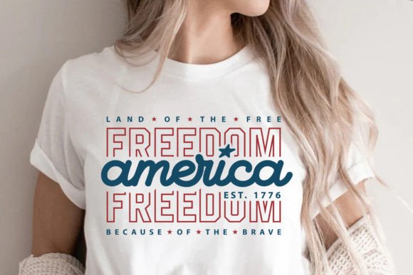 America Freedom Day SVG: Graphics for T-Shirt Designs