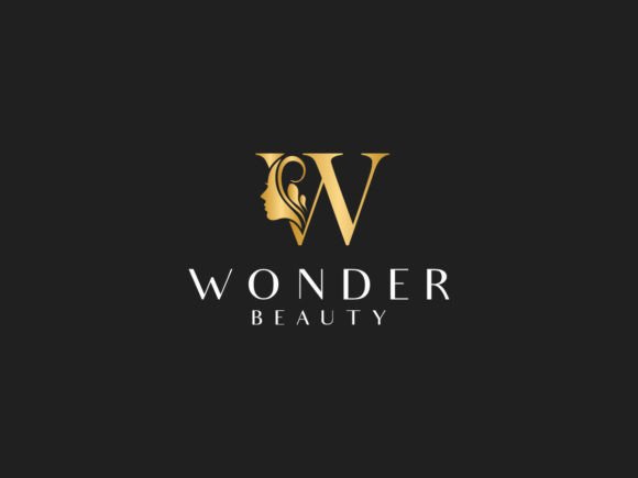 Beautiful Woman Letter W Logo Template: Graphics & Logos