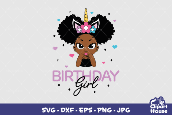 Birthday Girl 2 Graphics for Crafts