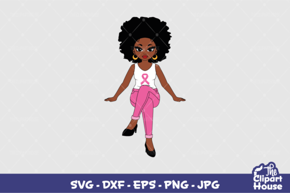 Breast Cancer Black Woman Sitting