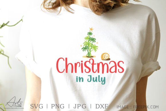 Christmas in July SVG: Summer Christmas Graphics for Crafts