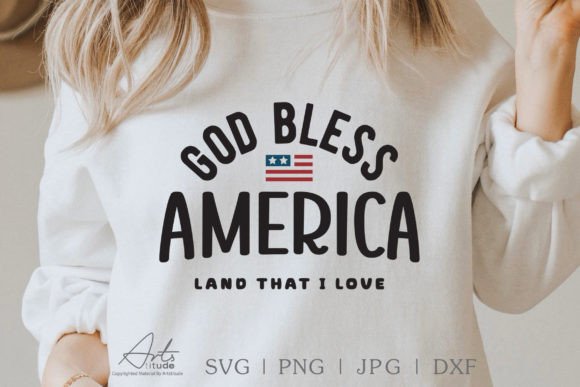 God Bless America SVG Graphics for T-Shirt Designs