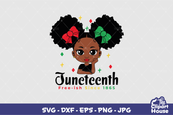 Juneteenth Black Girl Graphics for Crafts