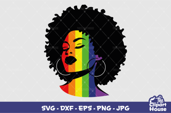 LGBT Afro Love 2 Graphics for Crafts