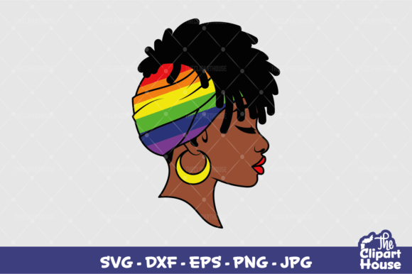 LGBTQIA Headband Woman Graphics for Crafts