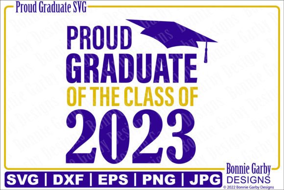 Proud Graduate SVG Cut File for T-shirt Graphics