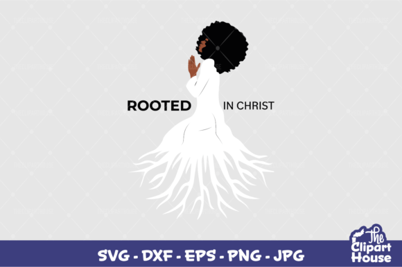 Rooted in Christ Woman Graphics for Local Branding