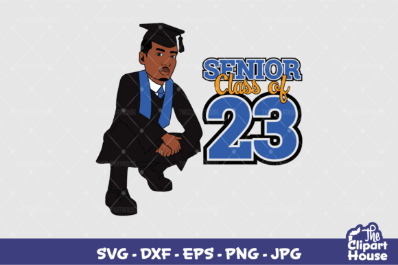 Senior Class of 23 Man Graphics for Crafts