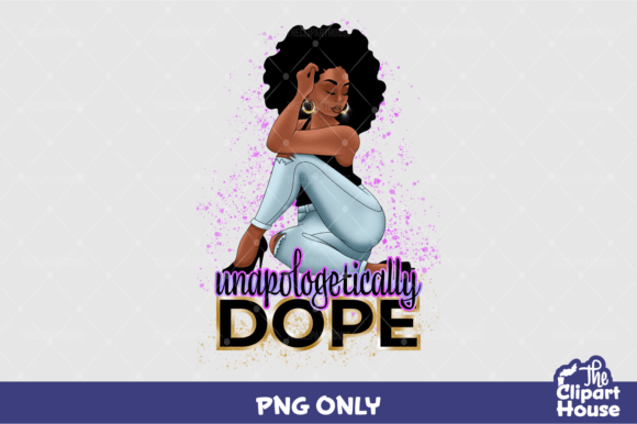 Unapologetically Black Woman Graphics & Illustrations
